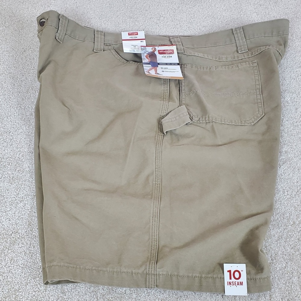 Wrangler Men's‎ Tan Carpenter Shorts Size 48 NWTGS  10" Inseam